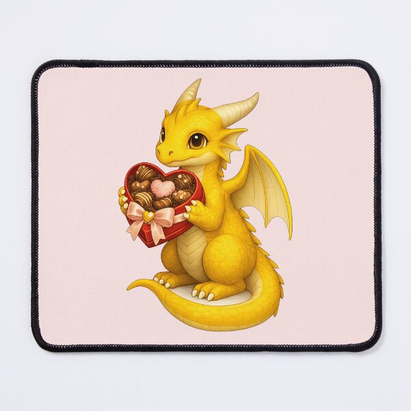 Item preview, Sweetheart Dragon with Chocolate Gift Box designed and sold by Hatchling Hollow.