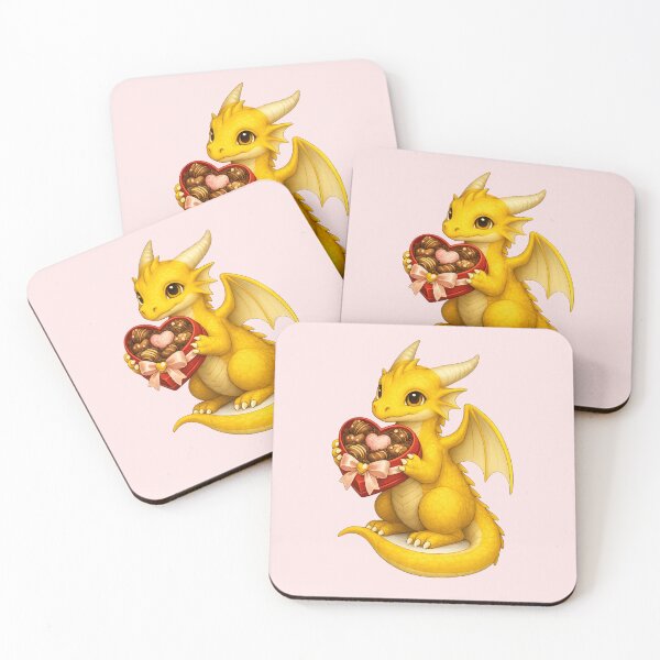Item preview, Sweetheart Dragon with Chocolate Gift Box designed and sold by Hatchling Hollow.