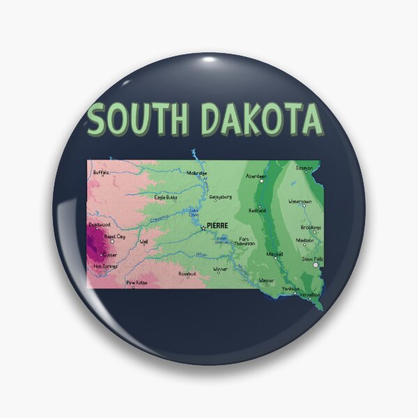 Item preview, South Dakota State Map - Colorful Artistic Geography Design designed and sold by mashmosh.