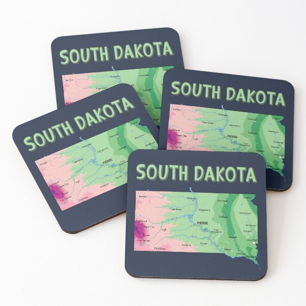 Item preview, South Dakota State Map - Colorful Artistic Geography Design designed and sold by mashmosh.