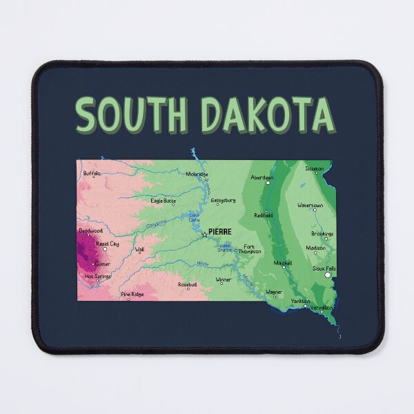 Item preview, South Dakota State Map - Colorful Artistic Geography Design designed and sold by mashmosh.