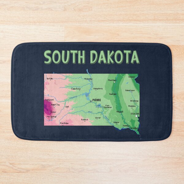 Item preview, South Dakota State Map - Colorful Artistic Geography Design designed and sold by mashmosh.