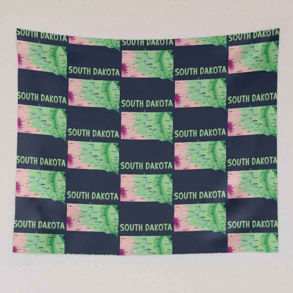 Item preview, South Dakota State Map - Colorful Artistic Geography Design designed and sold by mashmosh.