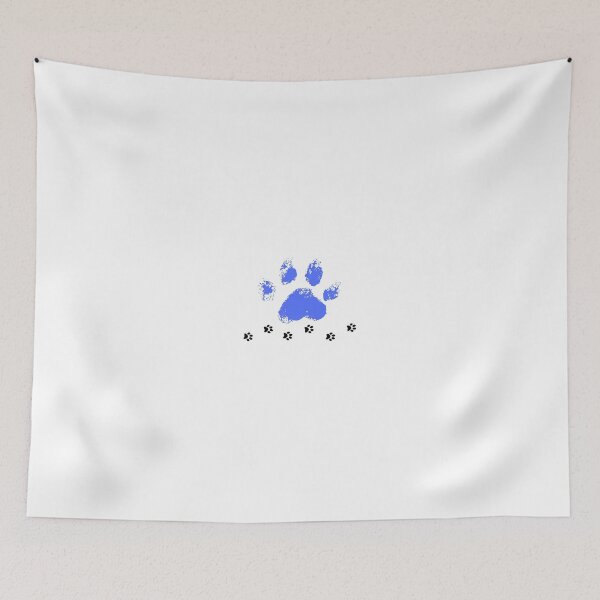 Item preview, Blue Watercolor Dog Paw Print with Tiny Trails designed and sold by The Theodore.
