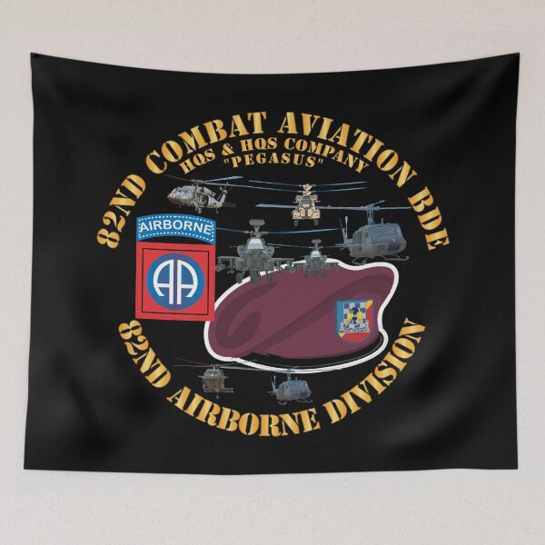 Item preview, Army - 82nd Combat Avn Bde - Beret w Flash w Helicopters X 300 designed and sold by Military Insignia Products.