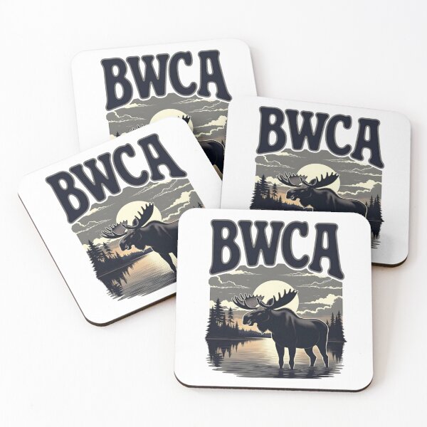 Item preview, BWCA Moose at Sunset – Boundary Waters Wilderness Wildlife Art designed and sold by WayoftheWater.