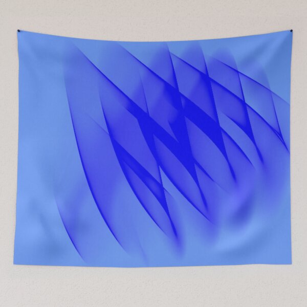 Item preview, Swirls in Shades of Blue  designed and sold by Poetic Patterns Studio.