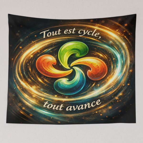 Item preview, Lauburu in motion – Everything is cyclical, everything moves forward designed and sold by Gino64.