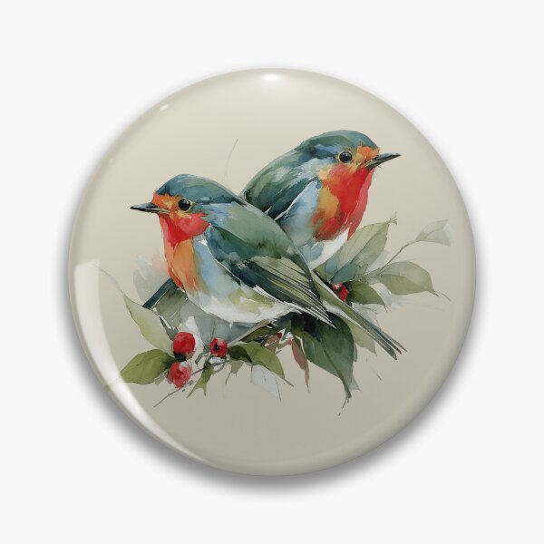 Item preview, Robins in the Berry Tree designed and sold by Mission Ready.