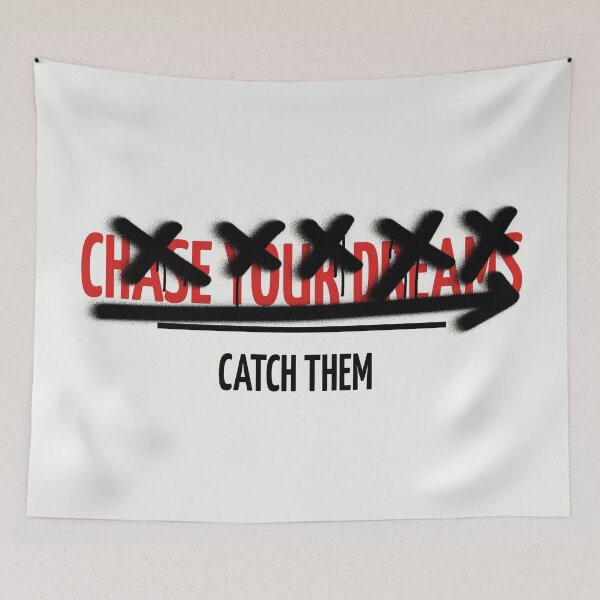 Item preview, Chase Your Dreams Catch Them Motivational Quote designed and sold by rdxart.