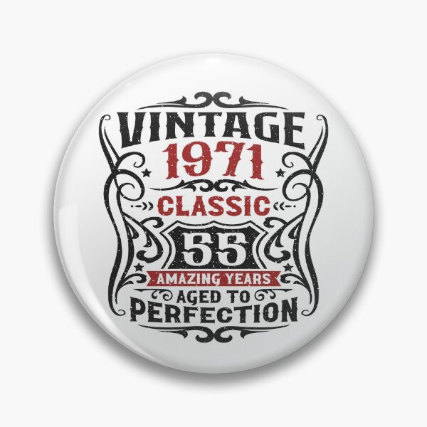 Item preview, 55th Birthday Vintage 1971 Classic 55 Amazing Years designed and sold by eclecTEEq.