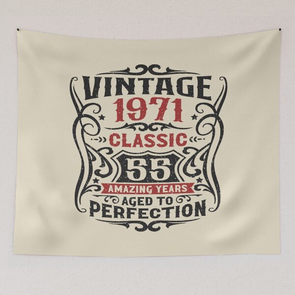 Item preview, 55th Birthday Vintage 1971 Classic 55 Amazing Years designed and sold by eclecTEEq.