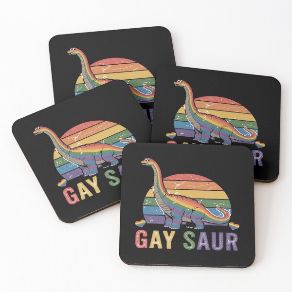 Item preview, Gaysaur Dinosaur Dino LGBTQ Rainbow Flag Gay Pride Ally  designed and sold by FadeOfThrone.