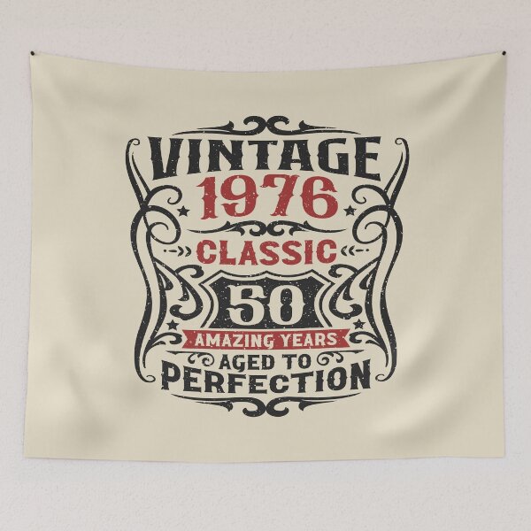 Item preview, 50th Birthday Vintage 1976 Classic 50 Amazing Years designed and sold by eclecTEEq.