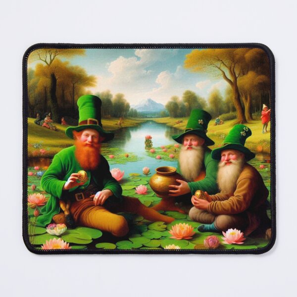 Item preview, The Leprechaun's Secret: Golden Luck at the Lily Pond designed and sold by daweave77.