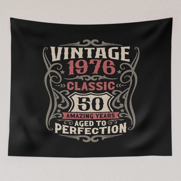 Item preview, 50th Birthday Vintage 1976 Classic 50 Amazing Years designed and sold by eclecTEEq.