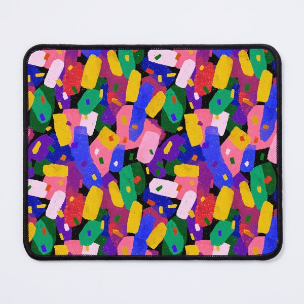 Item preview, Memphis Confetti Pattern on Black designed and sold by bubblegoth.