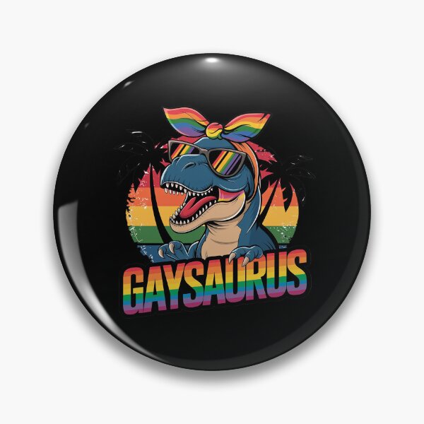 Item preview, Gaysaurus Dinosaur Lesbian T-Rex LGBTQ Rainbow Gay Mom Pride  designed and sold by FadeOfThrone.
