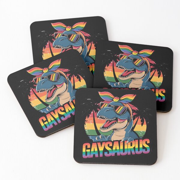 Item preview, Gaysaurus Dinosaur Lesbian T-Rex LGBTQ Rainbow Gay Mom Pride  designed and sold by FadeOfThrone.