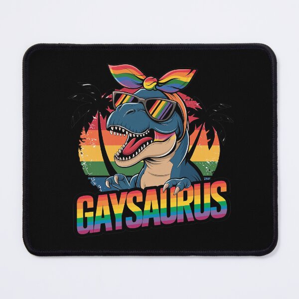 Item preview, Gaysaurus Dinosaur Lesbian T-Rex LGBTQ Rainbow Gay Mom Pride  designed and sold by FadeOfThrone.