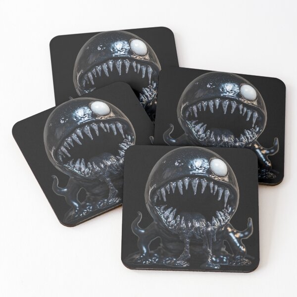 Item preview,  Black scary slime with one eye designed and sold by Kat's Design Hub.