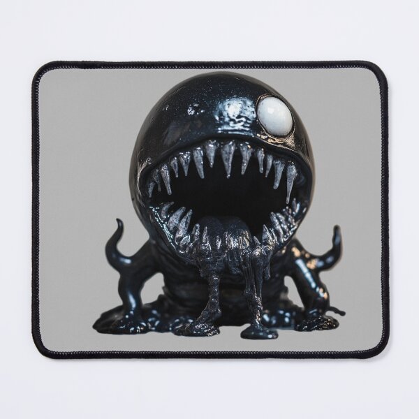 Item preview,  Black scary slime with one eye designed and sold by Kat's Design Hub.