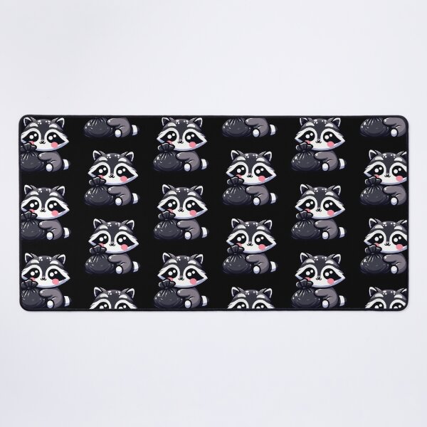 Item preview, Cute Raccoon Hugging Trash Bag - Kawaii Trash Panda Love designed and sold by GREENZ0NE.