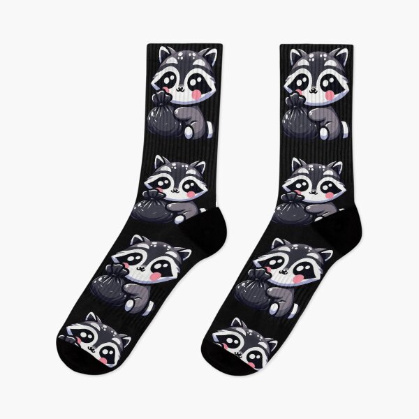 Item preview, Cute Raccoon Hugging Trash Bag - Kawaii Trash Panda Love designed and sold by GREENZ0NE.