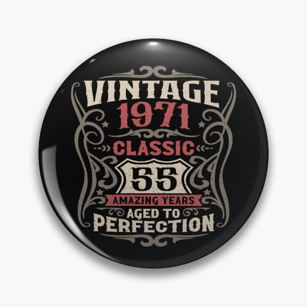 Item preview, 55th Birthday Vintage 1971 Classic 55 Amazing Years designed and sold by eclecTEEq.