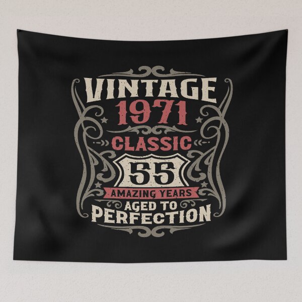 Item preview, 55th Birthday Vintage 1971 Classic 55 Amazing Years designed and sold by eclecTEEq.