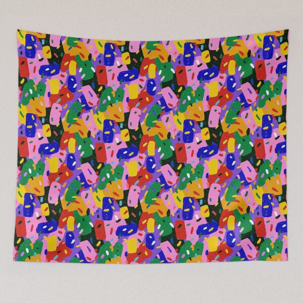 Item preview, Playful Terrazzo Confetti Color Blocks Pattern designed and sold by bubblegoth.