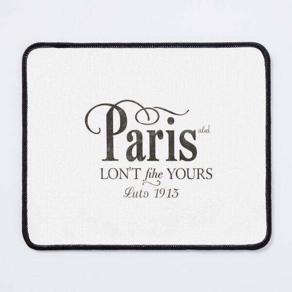 Item preview, Paris Auto 1915 – Vintage Typography Design designed and sold by Joyfulfabric.