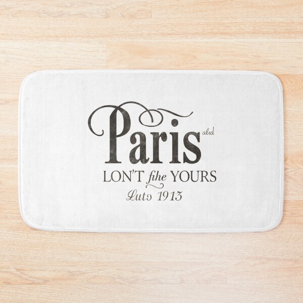 Item preview, Paris Auto 1915 – Vintage Typography Design designed and sold by Joyfulfabric.