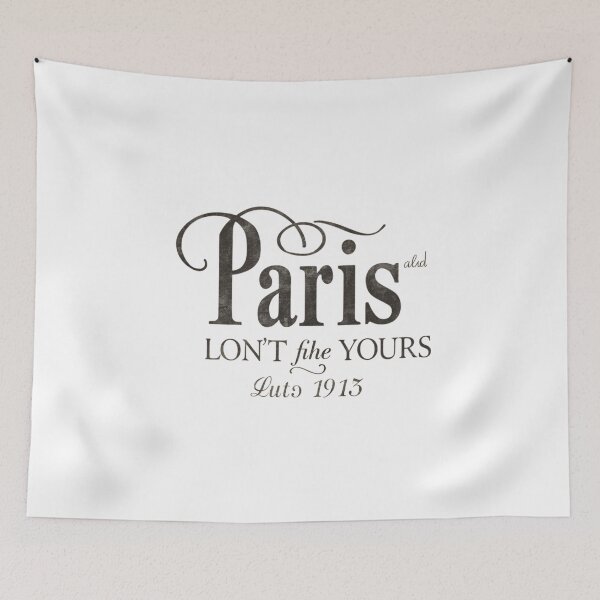 Item preview, Paris Auto 1915 – Vintage Typography Design designed and sold by Joyfulfabric.