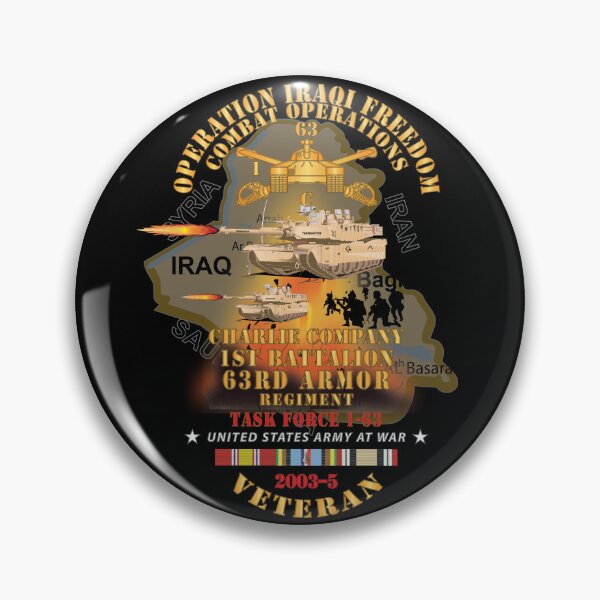 Item preview, Army - C Co, 1st Bn, 63rd Armor, OIF - 2003-5 w IRAQ SVC X 300  designed and sold by Military Insignia Products.