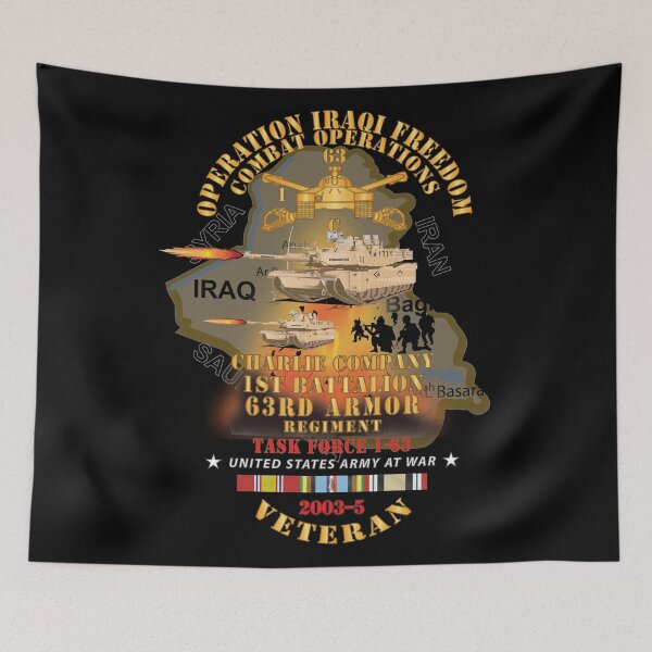 Item preview, Army - C Co, 1st Bn, 63rd Armor, OIF - 2003-5 w IRAQ SVC X 300  designed and sold by Military Insignia Products.