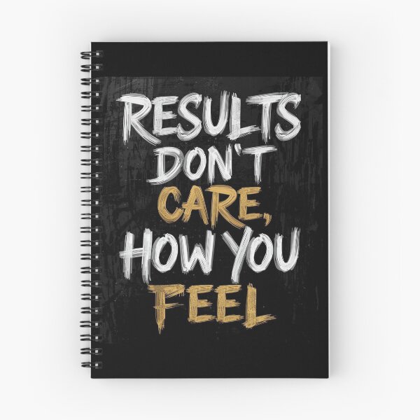 Item preview, Bold gym quote reminding that results come from action, not emotions. Designed for serious training mindset. designed and sold by NatureNinja.