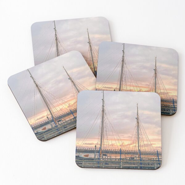 Item preview, River Blyth Sunrise behind Tall Ship designed and sold by Violaman.