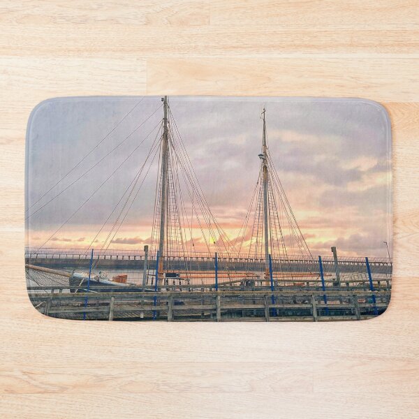 Item preview, River Blyth Sunrise behind Tall Ship designed and sold by Violaman.