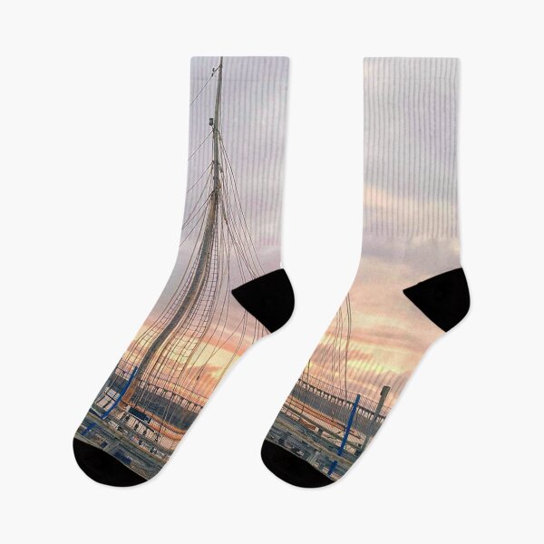 Item preview, River Blyth Sunrise behind Tall Ship designed and sold by Violaman.