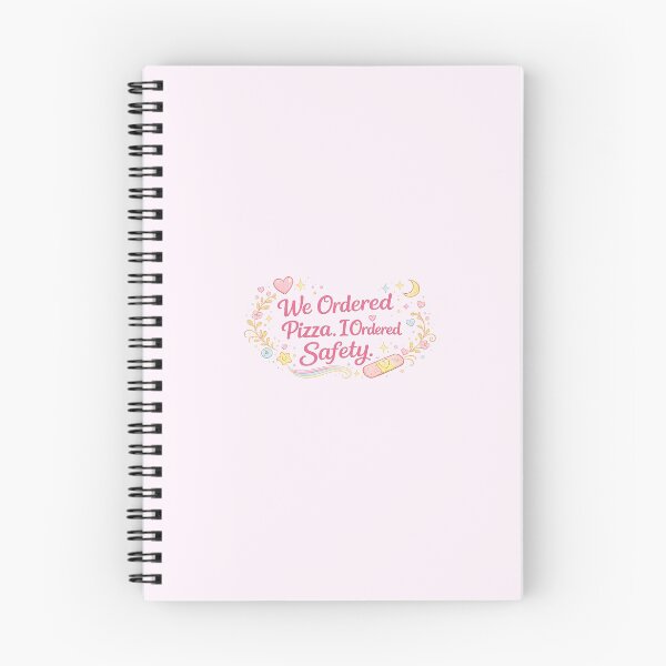 Item preview, We Ordered Pizza, I Ordered Safety – Girly Gluten Free Coeliac Aesthetic Design designed and sold by My Gluten Free Life UK.