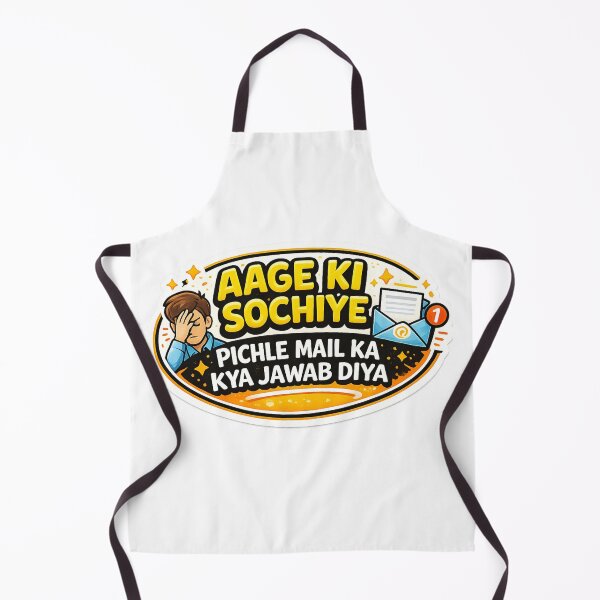 Item preview, Aage Ki Sochiye Funny Office Email Sticker | Hindi English Work Humor designed and sold by RelateAndTee.