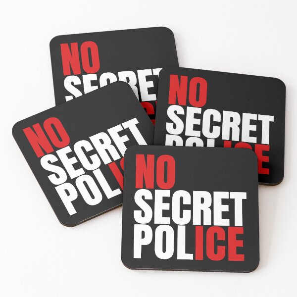 Item preview, No Secret Police - NO ICE  designed and sold by Thelittlelord.