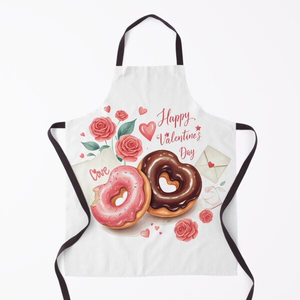 Item preview, Valentine's Day Chocolate and Pink Glazed Heart Donuts designed and sold by Sitred123.