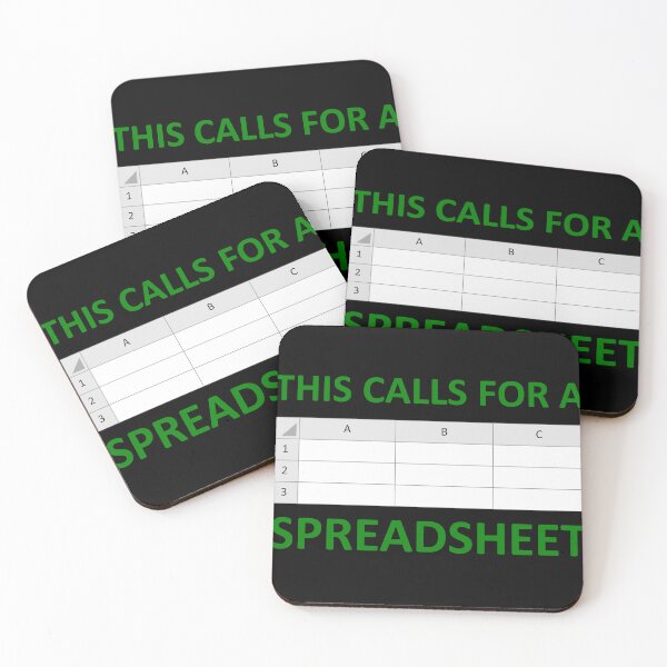 Item preview, This Calls for a Spreadsheet! (Green Text) designed and sold by angy_rat_shop.