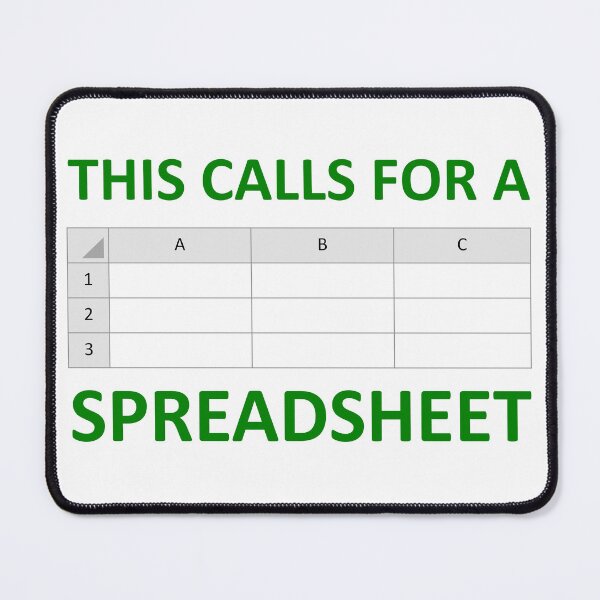 Item preview, This Calls for a Spreadsheet! (Green Text) designed and sold by angy_rat_shop.
