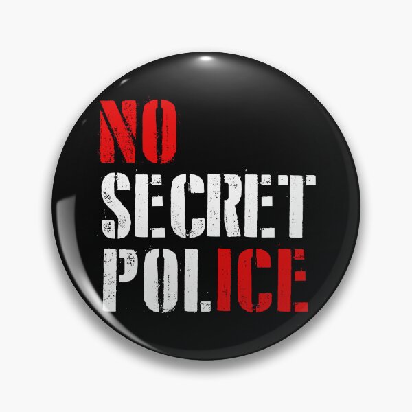 Item preview, NO SECRET POLICE - NO ICE (stencil) designed and sold by Thelittlelord.