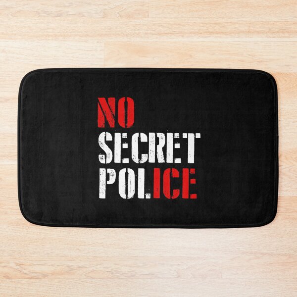 Item preview, NO SECRET POLICE - NO ICE (stencil) designed and sold by Thelittlelord.