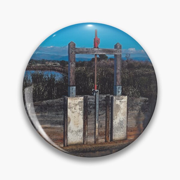 Item preview, Gate sluice, Hyères salt marsh (Watercolor photo) designed and sold by Alan-David.