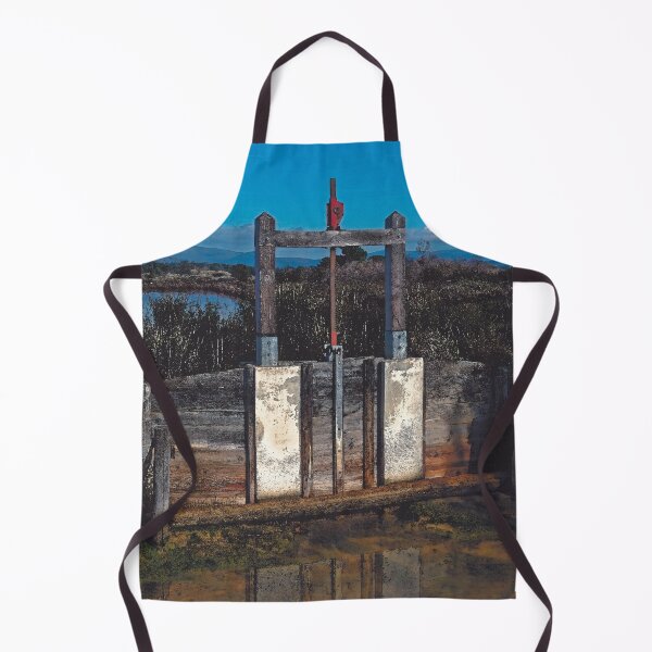 Item preview, Gate sluice, Hyères salt marsh (Watercolor photo) designed and sold by Alan-David.